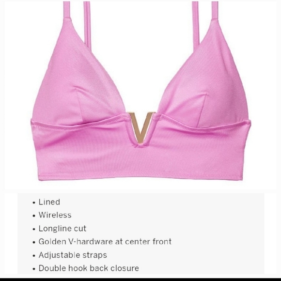 VS V Hardware Bralette Bikini 👙 Top with V Hardware Cheeky Bikini Bottom. SizeM - Picture 6 of 13
